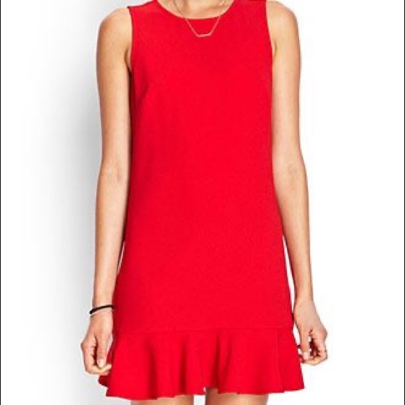 Red Dress w/ Ruffles - Picture 8 of 8